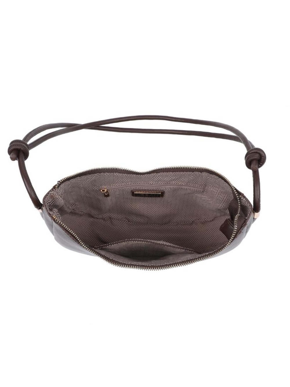 Classic Crescent Women's Murphy Espresso Vegan Leather Crossbody Shoulder Bag - Picture 4 of 6